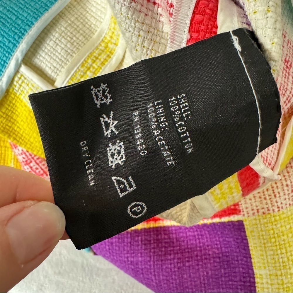Carlisle Patchwork Colorblock Tweed Jacket 12 - Picture 9 of 9